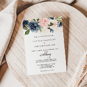 Exquise Herfst Floral Wedding Kaart