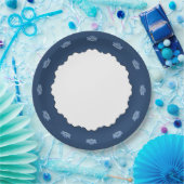 Exquise Lotus in Blue Paper Bord (Feest)
