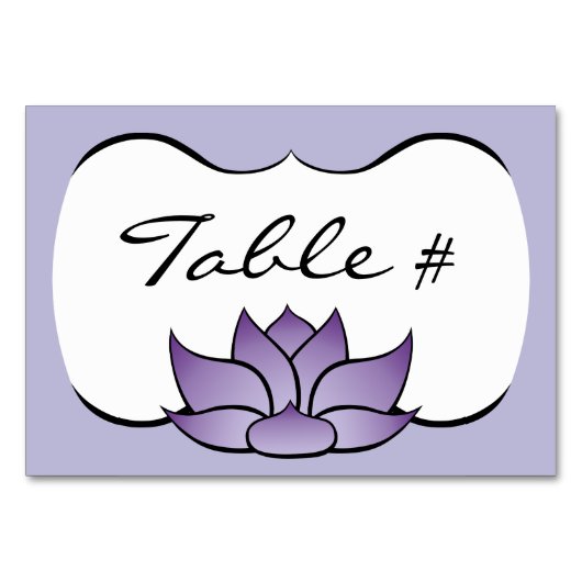 Exquise Lotus in Paarse Kaart (Voorkant)