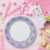 Exquise Lotus in Paarse papieren Bord (Feest)