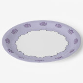 Exquise Lotus in Paarse papieren Bord (Gekanteld)