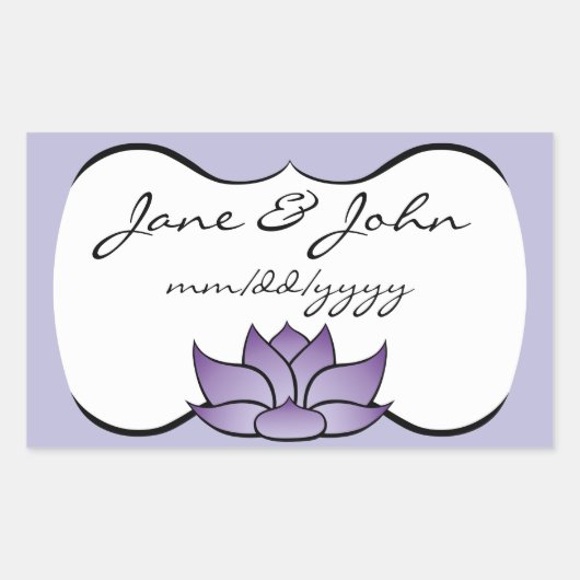 Exquise Lotus in Paarse sticker (Voorkant)