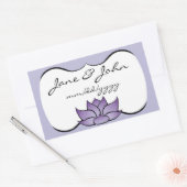 Exquise Lotus in Paarse sticker (Envelop)