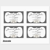 Exquise Lotus in Pewter en White Sticker (Vel)