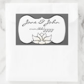 Exquise Lotus in Pewter en White Sticker (Tas)