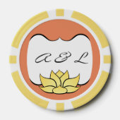 Exquise Lotus in Sun Kust Poker Chips (Voorkant)