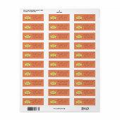 Exquise Lotus in Sun Kust Return Address Label (Full Sheet)