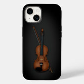 Exquise Miniature Violin & Bow Trompe L'oeil Case-Mate iPhone Case (Achterkant)