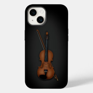 Exquise Miniature Violin & Bow Trompe L'oeil Case-Mate iPhone 14 Hoesje