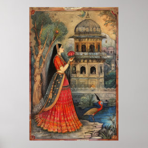 Exquise Mughal Art Poster - AR 23