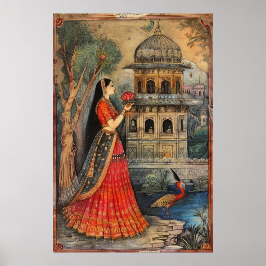 Exquise Mughal Art Poster - AR 23 (Voorkant)