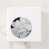 Exquise Peony Black en White Bedankjes Labels (In situ)
