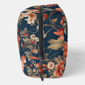 Exquise Retro Oranje Rozen, bladeren en bloemen Toilettasje (Rechts)