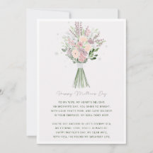 Exquise Roze en Groene Bloemen Gelukkige Moeders D