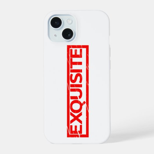 Exquise Stamp iPhone 15 Case (Achterkant)