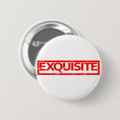 Exquise Stamp Ronde Button 5,7 Cm (Voorkant /achterkant)