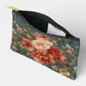  Exquise witte en weelderige koraalrode bloemen Etui (Open)