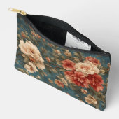  Exquise witte en weelderige koraalrode bloemen Etui (Open)