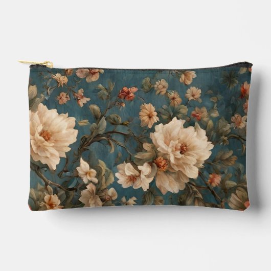  Exquise witte en weelderige koraalrode bloemen Etui (Voorkant)