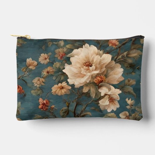  Exquise witte en weelderige koraalrode bloemen Etui (Voorkant)