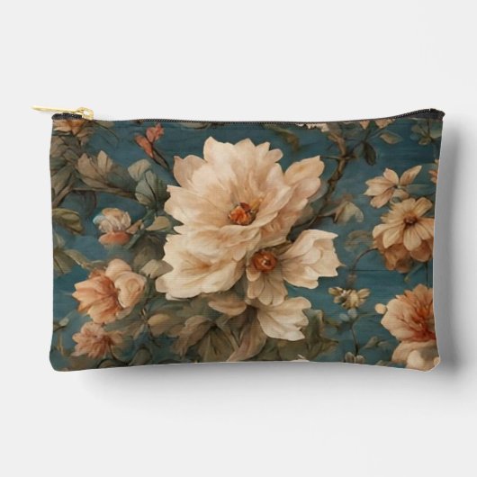  Exquise witte en weelderige koraalrode bloemen Etui (Voorkant)