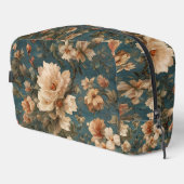 Exquise witte en weelderige koraalrode bloemen Toilettasje (Rechterhoek)