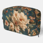  Exquise witte en weelderige koraalrode bloemen Toilettasje (Rechterhoek)
