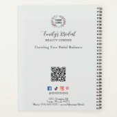 Exquisite Beautiful Bride In Blue Bridal Business Planner (Achterkant)