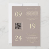 Exquisite Brown Gold Trend Modern 3 Wedding Photos Save The Date (Achterkant)