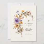 Exquisite Cherish Purple & Yellow Floral Bouquet  Kaart (Voorkant)