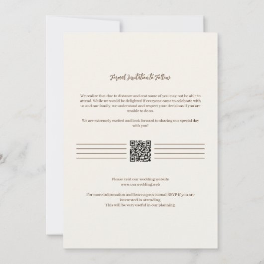 Exquisite Cherish Purple & Yellow Floral Bouquet Save The Date (Achterkant)