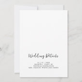 Exquisite Chic Botanical Arch Photo Matron Honor (Achterkant)