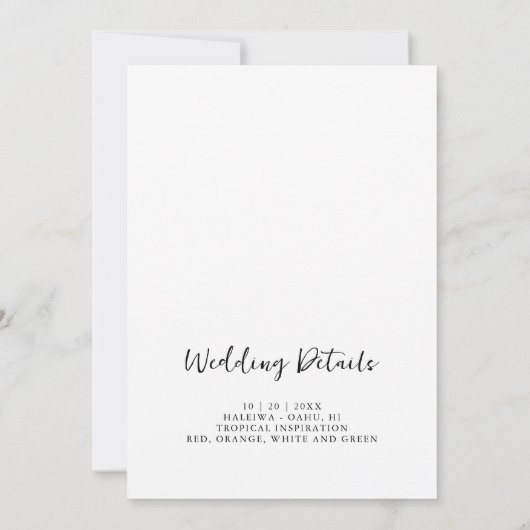 Exquisite Chic Botanical Arch Photo Matron Honor (Achterkant)