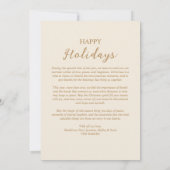 Exquisite Christmas Angel Flowers Victorian  Feestdagenkaart (Achterkant)