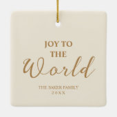 Exquisite Christmas Angel Flowers Victorian Keramisch Ornament (Achterkant)