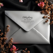 Exquisite Elegant Wedding Anniversarie Address Rubberstempel