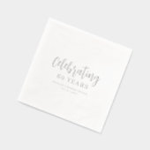 Exquisite Elegant Wedding Anniversarie Calligraphy Folie Servetten (Links)