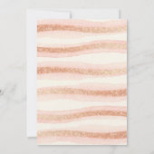 Exquisite Floral Glitter Cross Romantic Rose Gold Kaart (Achterkant)