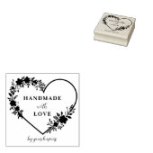 Exquisite Floral Heart Shape Wreath Handmade Love Rubberstempel