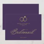 Exquisite Gold Wedding Rings Trendy Bridesmaid (Voorkant / Achterkant)