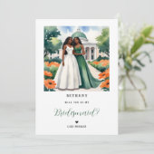 Exquisite Green 2 Afro American Girls Proposal (Staand voorkant)