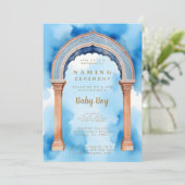 Exquisite Indian Architecture Arch Naming Ceremony Kaart (Staand voorkant)