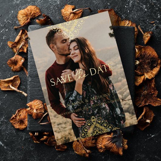 Exquisite Luxury Ornamental Baroque Decorative  Folie Uitnodiging