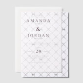 Exquisite Maroon Calligraphy Wedding Invitation Vellum Uitnodigingen (Offset (Uitnodiging))