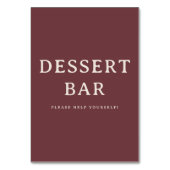 Exquisite Maroon Text Design Kaart (Voorkant)