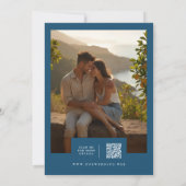 Exquisite Mediterranean Tiles Floral Lemons Photo Save The Date (Achterkant)