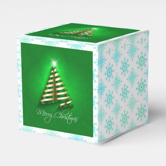 Exquisite Merry Christmas Classic Favor Box Bedankdoosjes (Voorkant Zijde)