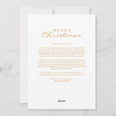 Exquisite Minimal Christmas Garland 3 Photos Frame Feestdagenkaart (Achterkant)