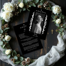 Exquisite Minimalist Floral Black & White Floral