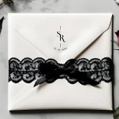 Exquisite Minimalist Stylish Wedding Initials Rubberstempel